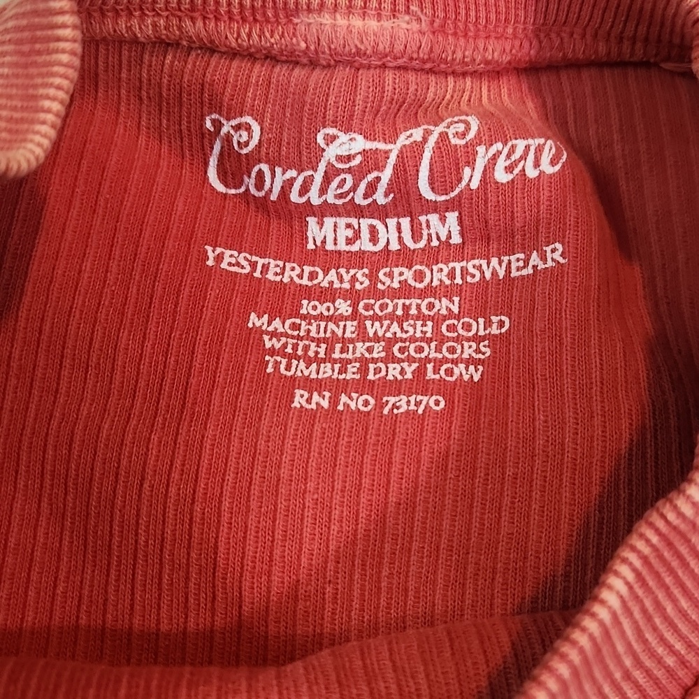 Corded Crew Cotton Crewneck Sweatshirt - Picture 3 of 4